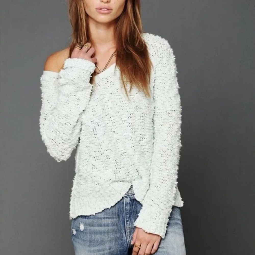 FREE PEOPLE Songbird Oversized Boho Sweater Sz‎ XS